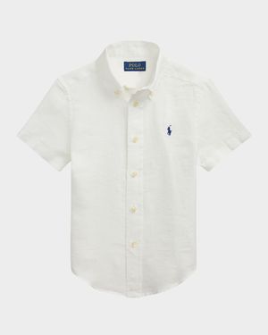 Boy's Linen Sport Shirt, Size 2-7