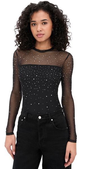 Generation Love Brody Crystal Bodysuit Black/Clear M