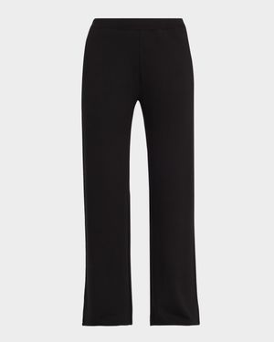 Wide-Leg French Terry Pants