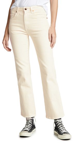 Khaite Vivian New Bootcut Flare Jeans Denim Ivory 32