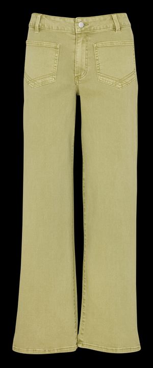 Vila - Jean large en coton mélangé - Taille 42 - Vert