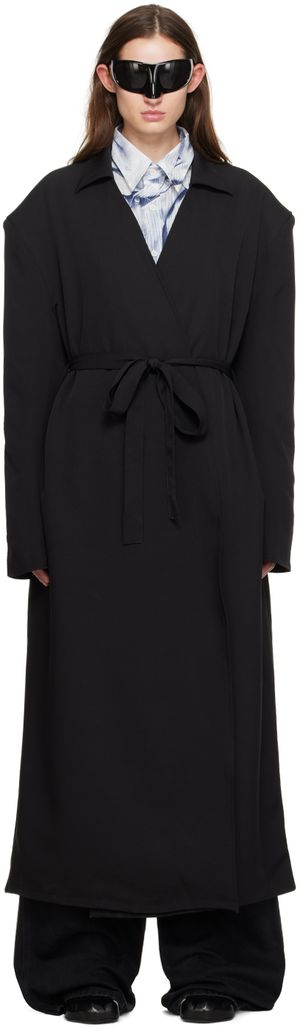 ABRA Black Open Coat