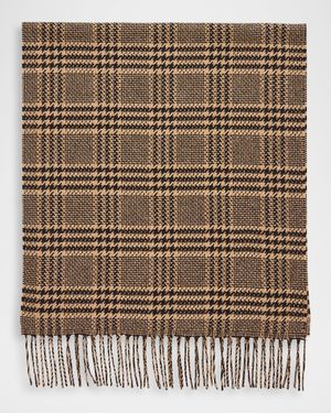 Prince of Wales Silk Cashmere Scarf