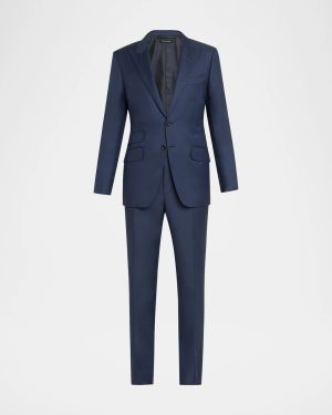 Men's Modern Fit Sharkskin Suit