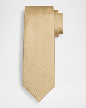 Men's Micro-Medallion Silk Tie