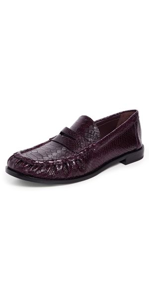 Schutz Tyche Loafers Dark Plum 5