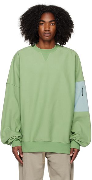 A. A. Spectrum Green Geoflow Sweatshirt