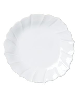 Incanto Stone Ruffle Salad Plate, White
