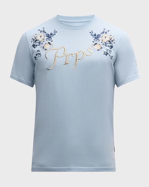 Men's Gardenia Embroidered T-Shirt