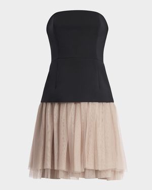 Strapless Tutu Mini Dress