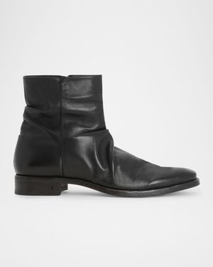 Men's Morrison Sharpei Leather Zip Ankle Boots
