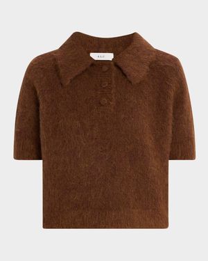 Gio Short-Sleeve Polo Sweater