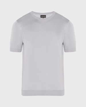Men's Silk-Cotton Crew T-Shirt