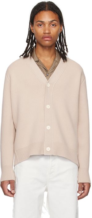 Lanvin Beige Button Cardigan
