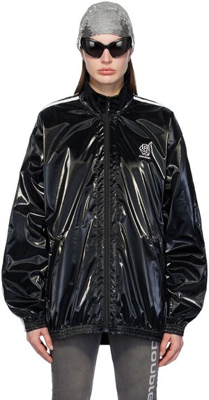 doublet Blouson de survêtement noir à glissière