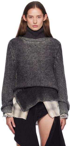Acne Studios Gray Wool Turtleneck