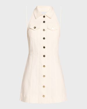 Kendall Denim Halter Mini Dress