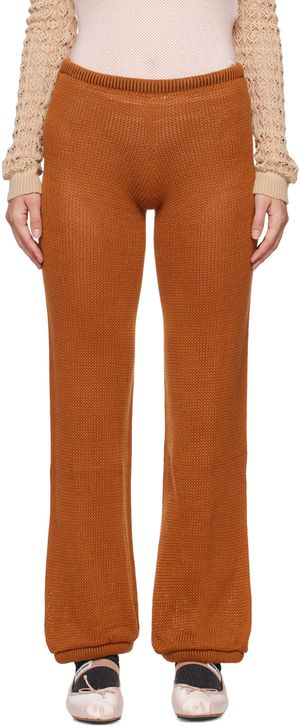Isa Boulder Brown Isabella Straight Lounge Pants