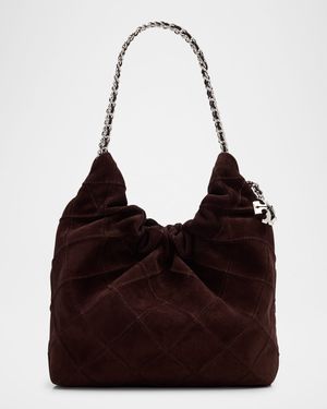 Fleming Mini Suede Crossbody Bag