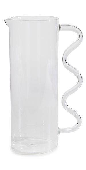 Sophie Lou Jacobsen Wave Pitcher Clear/Clear One Size