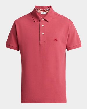 Men's Cotton Logo-Embroidered Polo Shirt
