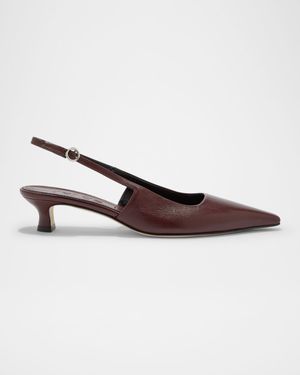 Catrina Nappa Leather Slingback Pumps