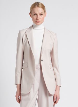 Theory - Veste col tailleur en laine mélangée - Taille 6 - Beige