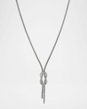 Sterling Silver Love Knot Y Necklace