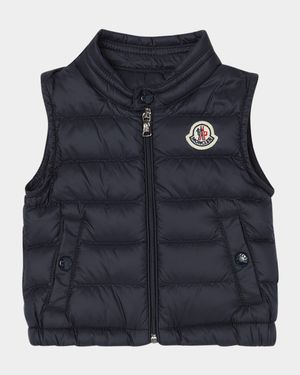 Boy's Amaury Puffer Vest, Size 6M-3