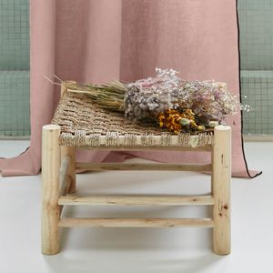 Madura - Rideau à galon fronceur - Taille 350x280 - Rose