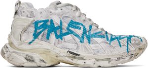 Balenciaga Off-White Runner Graffiti Sneakers