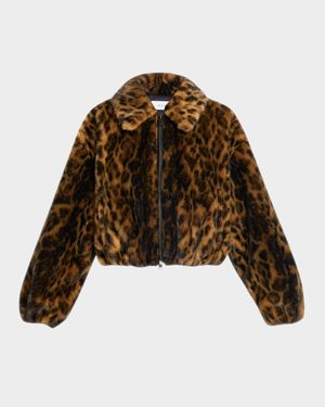 Esme Leopard Faux Fur Jacket