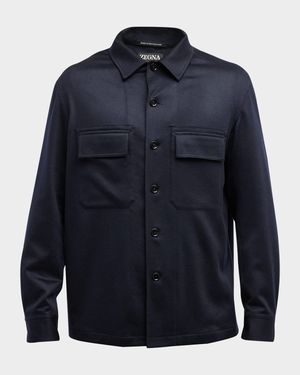 Men's Cashmere Overshirt