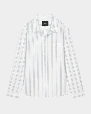 Men's Clyde Double-Stripe Casual Button-Down Shirt