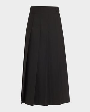 Plisse Wrap Skirt