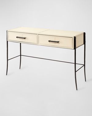 Nevado Leather Console Table