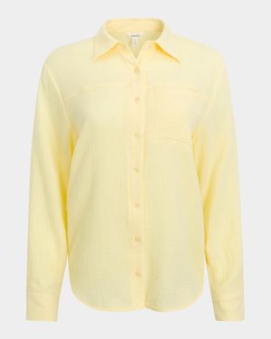 Kit Cotton Gauze Button-Front Shirt