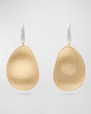 Lunaria Drop Earrings with Diamonds