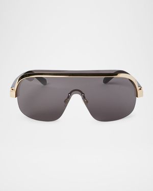 Men's King Acetate and Metal Shield Sunglasses