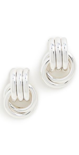 Heaven Mayhem Mini Knot Earrings Silver One Size