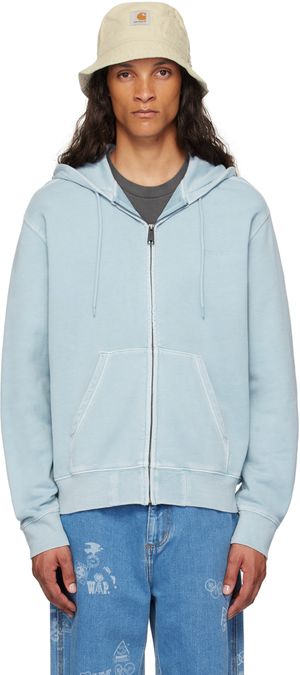 Carhartt Work In Progress Pull à capuche bleu à logo Script - Duster