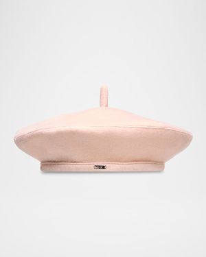 Carter Blush Cashmere Beret