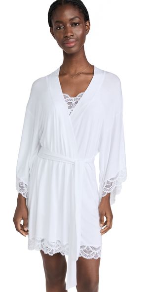Eberjey Mariana The Mademoiselle Kimono Robe White S