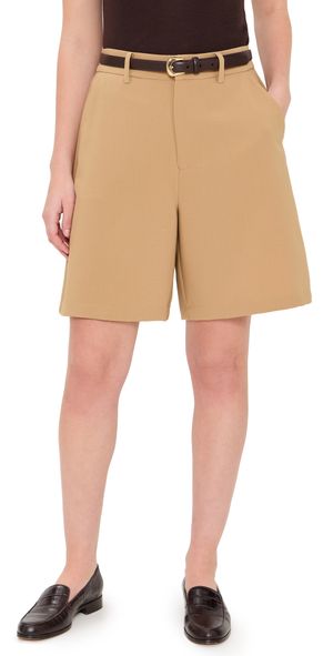 WAYF Wide Leg Shorts Khaki XS