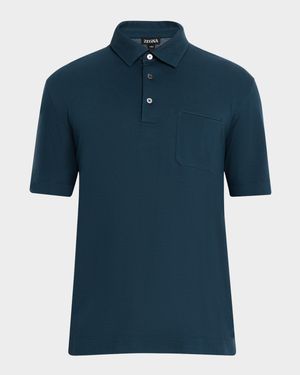 Men's Cotton Pique Polo Shirt