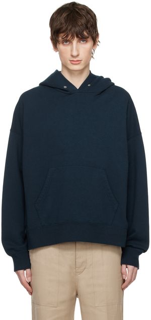 visvim Pull à capuche Amplus SB bleu marine