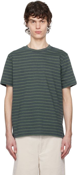 A.P.C. T-shirt Aymeric bleu et vert