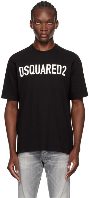 Dsquared2 Black Loose Fit T-Shirt