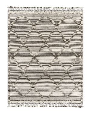 Alissa Charcoal Hand-Knotted Rug, 5' x 8'