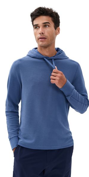 RLX Ralph Lauren Tech Waffle Knit Hoodie OLD ROYAL XXL